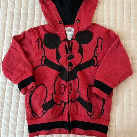Disney Mickey Mouse zippered hoodie - size 2